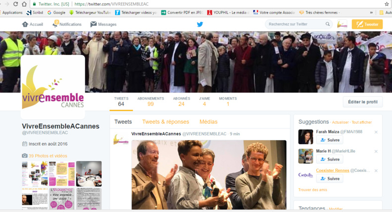 Nous suivre sur TWITTER est maintenant possible... Soyez toutes et tous les bienvenus ! Nous suivre sur TWITTER est maintenant possible... Soyez toutes et tous les bienvenus !