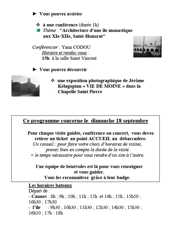 JOURNEES DU PATRIMOINE 17 ET 18 SEPTEMBRE 2016 - Les communautés cannoises vous invitent à découvrir leurs patrimoines