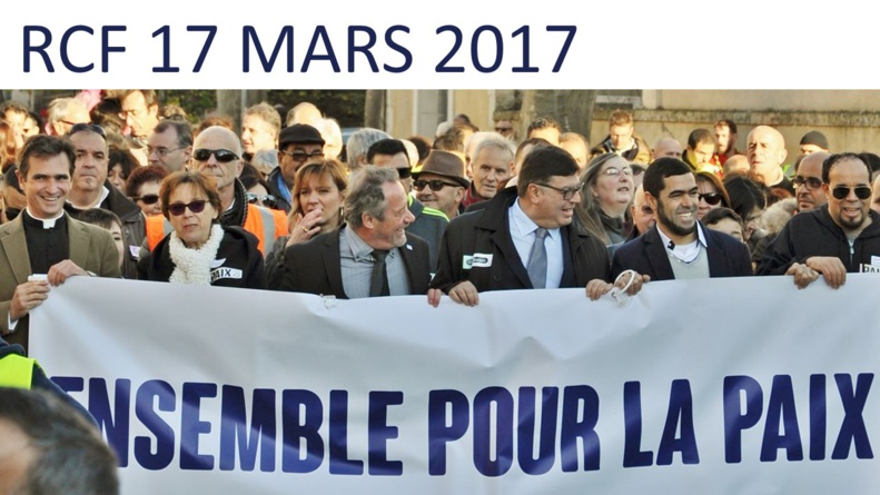 RCF Nice-Côte d'Azur en Mars 2017... Ecoutez les émissions hebdomadaires Vivre Ensemble A Cannes, "Croyants, ensemble vers la Paix ! !