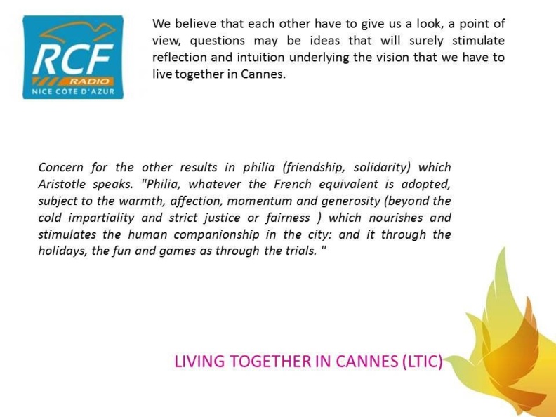 LIVING TOGETHER IN CANNES...FOR OUR FRIENDS WHO SPEAK ONLY ENGLISH ! LIVING TOGETHER IN CANNES...FOR OUR FRIENDS WHO SPEAK ONLY ENGLISH !