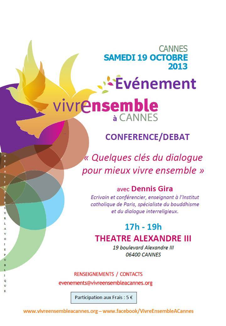 Ecoutez les interventions VEAC et la Conférence de Dennis Gira « Quelques clés du dialogue … pour mieux vivre ensemble »