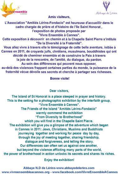 Exposition : "De la diversité à la Fraternité" - Inauguration le 14 septembre à 15h ! Exposition : "De la diversité à la Fraternité" - Inauguration le 14 septembre à 15h !