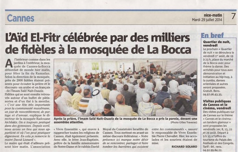 C'est l'Aïd, c'est la fête, c'est l'été...