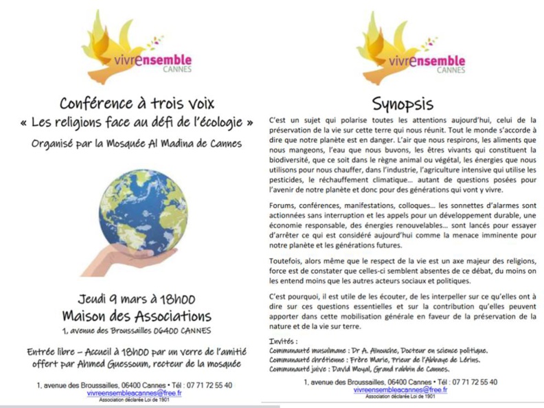 Les religions face au défi de l'écologie - 9 mars 2022