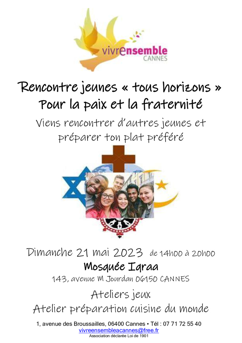 Rencontre jeunes - Atelier cuisine du monde - 21 mai 2023