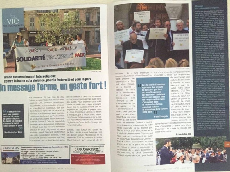 Un message fort, un geste ferme !