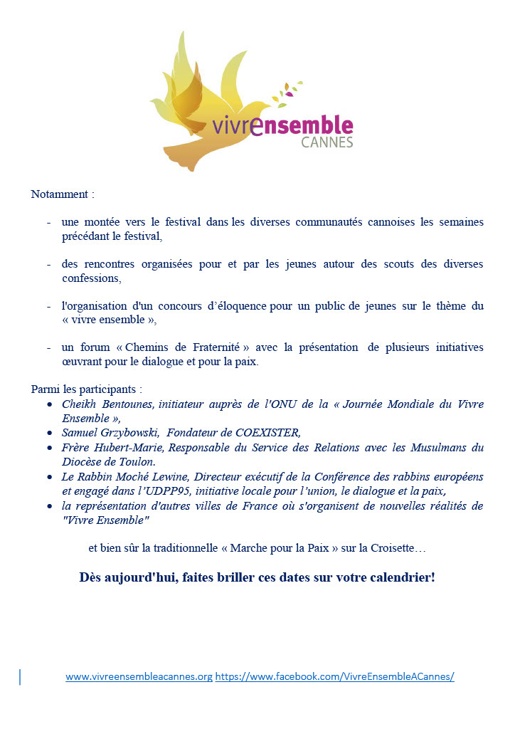 FESTIVAL VEAC 2016 - 19 et 20 Novembre - les premières informations sont arrivées !