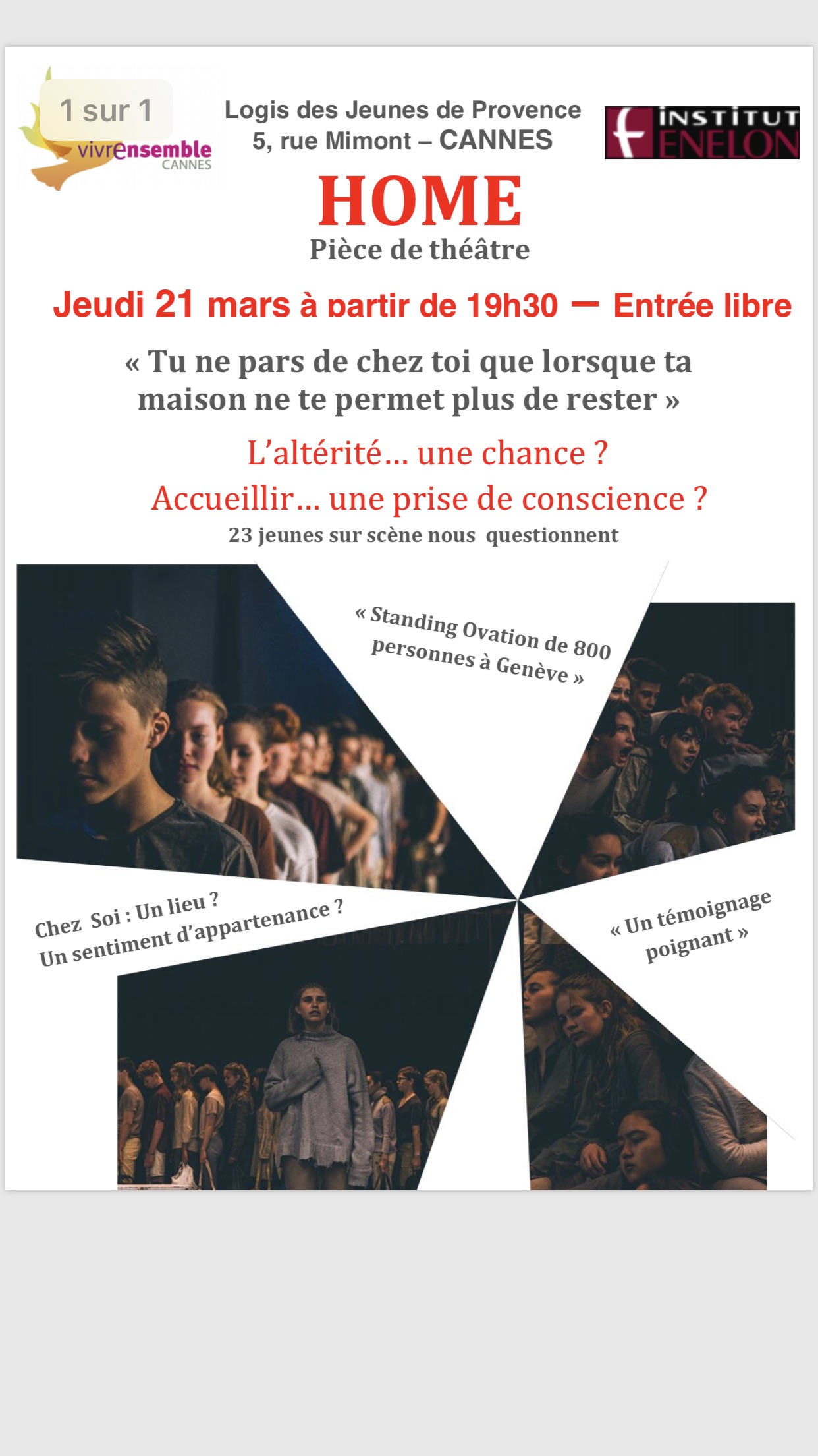 Pièce de théâtre « Home »
