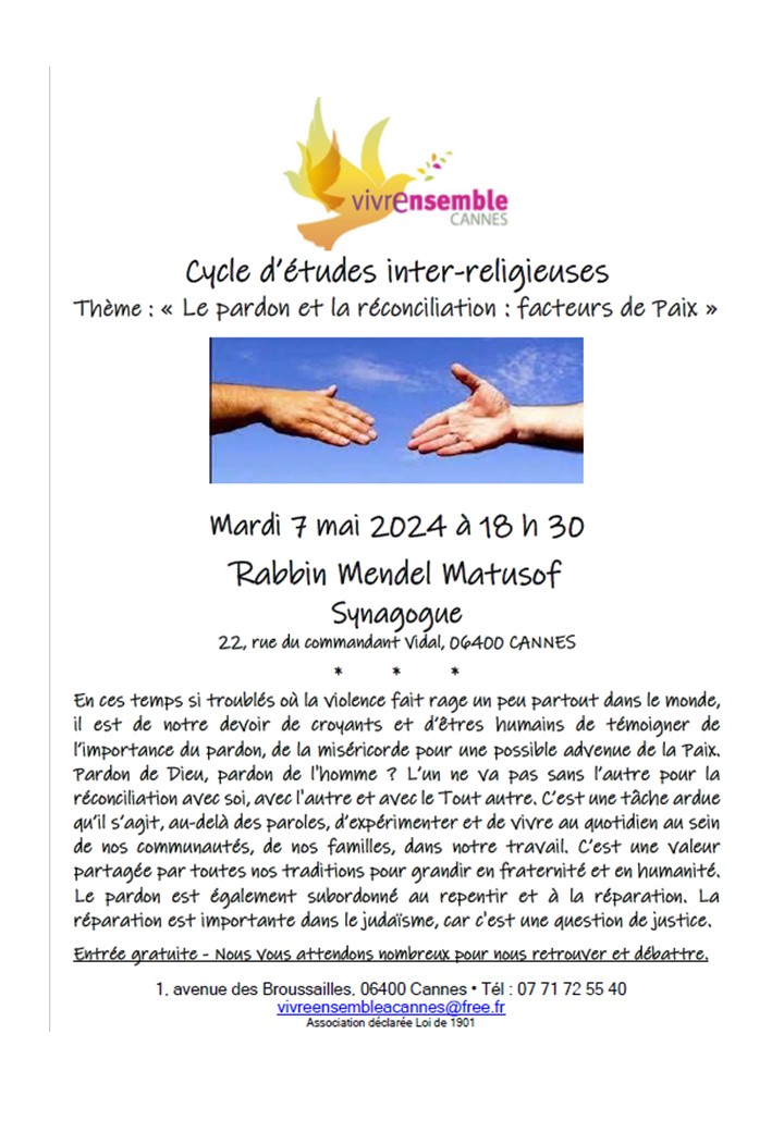 Cycle intereligieux 7 mai 2024 Cycle intereligieux 7 mai 2024