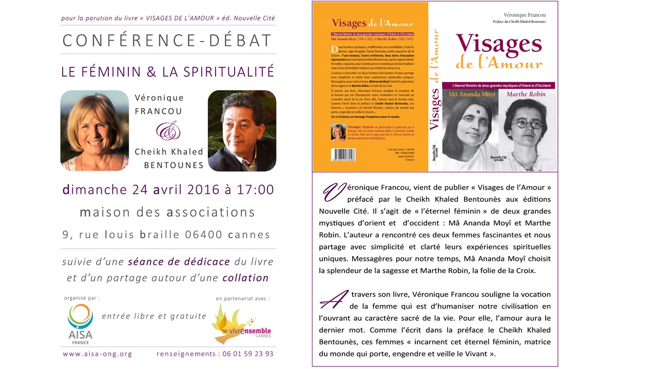 Conférence "Le Féminin et la Spiritualité" - Véronique Francou, Cheikh Khaled Bentounes