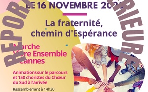 Marche fraternelle du VIVRE ENSEMBLE A CANNES