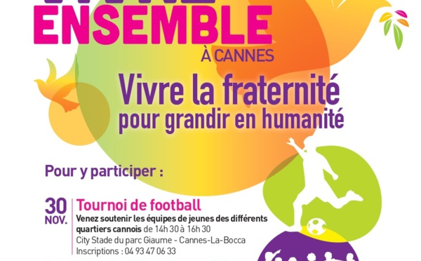 Festival du Vivre Ensemble A Cannes 30 novembre 2024 et 1 décembre 2024.