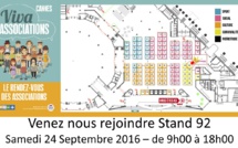 VIVRE ENSEMBLE A CANNES PRÉSENTE le 24 septembre 2016...AU SALON DES ASSOCIATIONS CANNOISES ! VIVA ASSOCIATIONS...