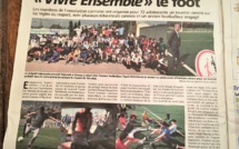 NICE MATIN DU SAMEDI 14 AVRIL 2017 " Vivre ensemble le foot"