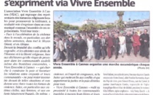 Conflits : Les religieux cannois s'expriment via "Vivre Ensemble A Cannes" dans Nice Matin...