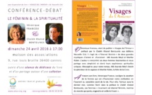 Conférence "Le Féminin et la Spiritualité" - Véronique Francou, Cheikh Khaled Bentounes