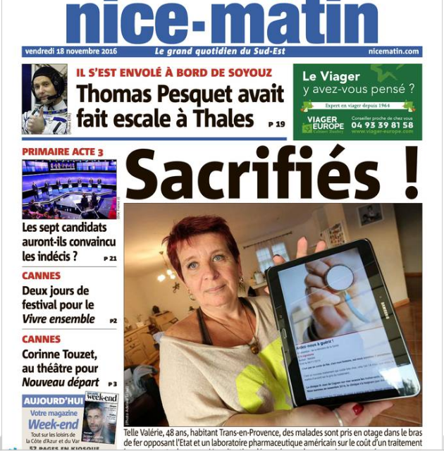 NICE MATIN 18 NOV 2016 NICE MATIN 18 NOV 2016